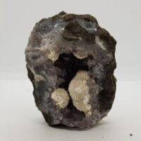 small piece of amethyst on matrix mini cave with mordenite okenite 6