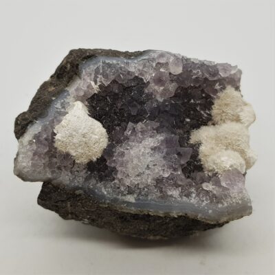 small piece of amethyst on matrix with mordenite okenite 8