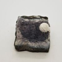 small piece of amethyst on matrix with mordenite okenite 9