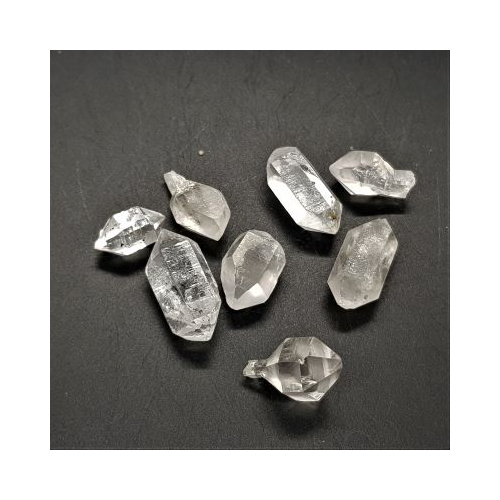 group of chinese double terminated quartz points