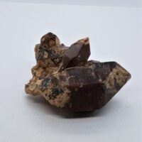 orange river quartz cluster red crystals
