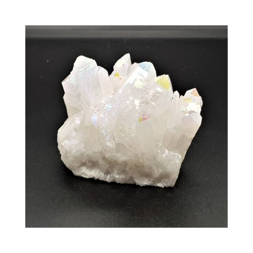 Rainbow aura quartz cluster 1 reverse side