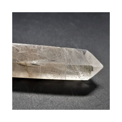 Small rutilated quartz polished tower 2 close up of point