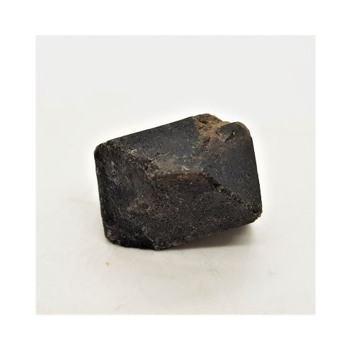 small dark smokey quartz double terminated quartz 1 end view