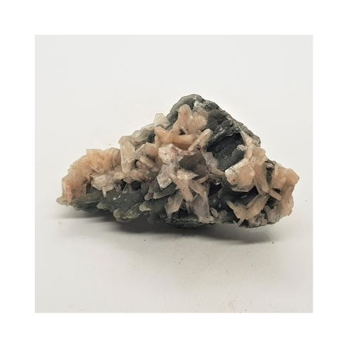stilbite on matrix 1 reverse side