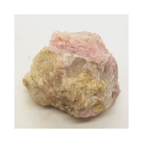 pink tourmaline crystal in quartz 4 side view
