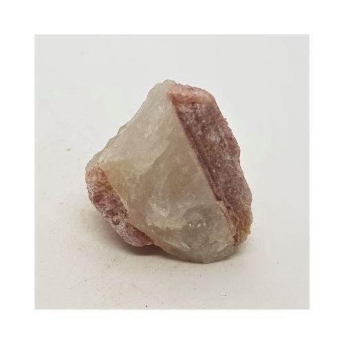 pink tourmaline crystal in quartz 3 side view
