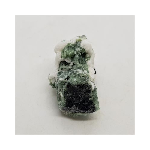 natural crystal of green cat's eye tourmaline 1