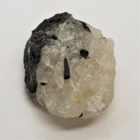 small piece of quartz with tourmaline 1 reverse side