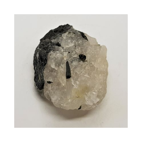 small piece of quartz with tourmaline 1 reverse side