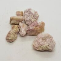 small pieces of pink tourmaline