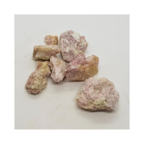 small pieces of pink tourmaline