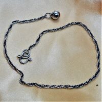 silver ankle chain