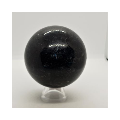 arfvedsonite sphere on plastic cone stand 3