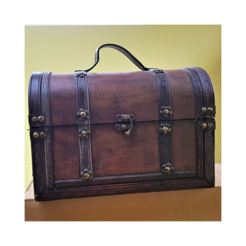 wooden box domed lid 1