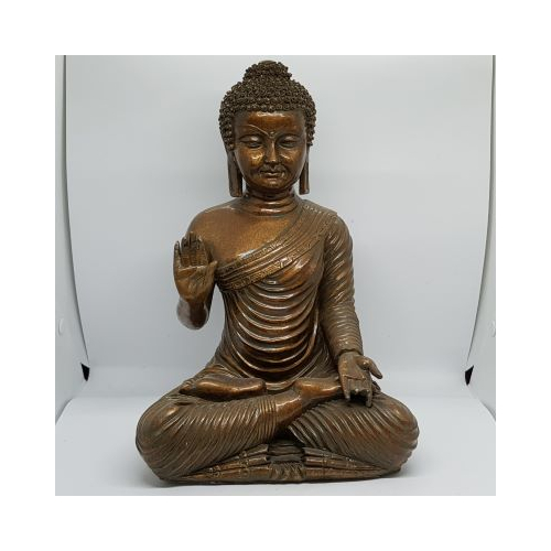 gold buddha front view