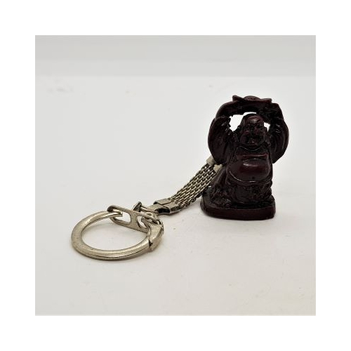 mini red buddha on a keyring