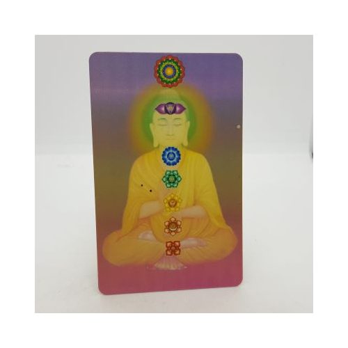 chakras laminated card image