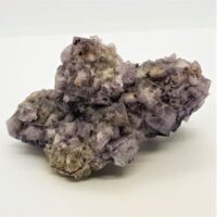 natural purple and clear fluorite cluster reverse side 2