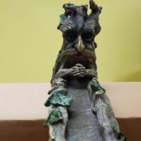 extra large green/tree man incense holder