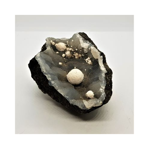 large piece of okenite mordenite on chalcedony