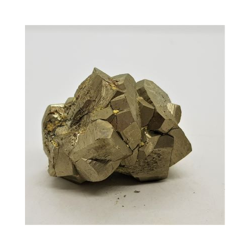 pyrite cube with small cubes attached 1