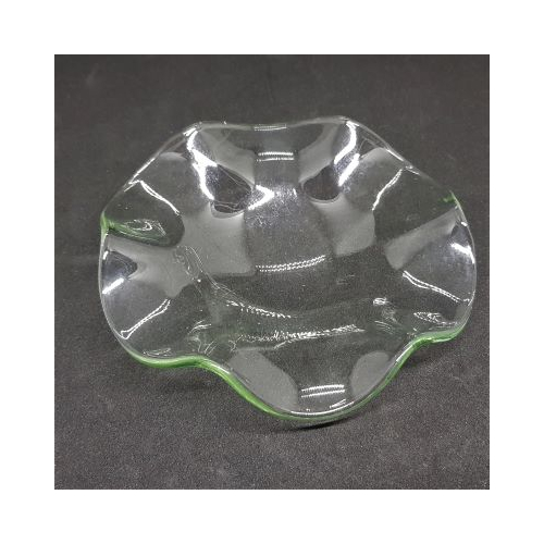wavy edge replacement glass for oil burner