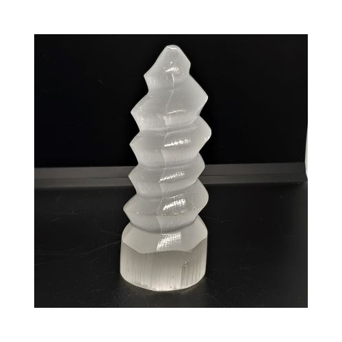 selenite spiral unicorn horn 2