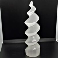 selenite spiral unicorn horn 1