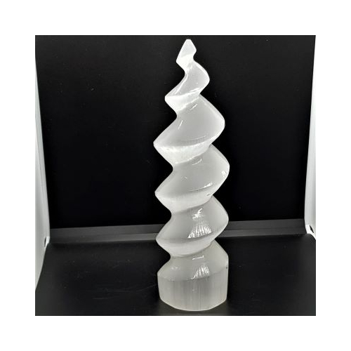 selenite spiral unicorn horn 1