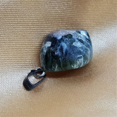 seraphinite pendant on silver loop