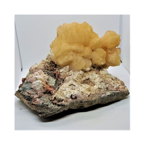 large natural rose stilbite on matrix