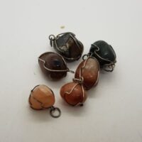 wire wrapped crystals mixed minerals