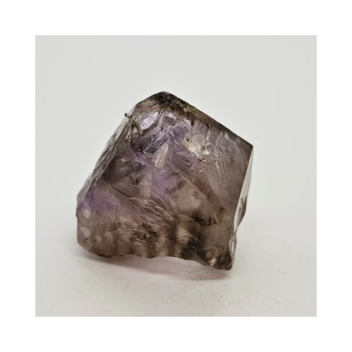 smokey amethyst point reverse side