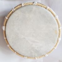 small shamanic style drum top view