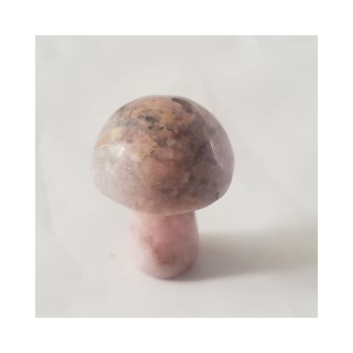 rhodonite mini mushroom