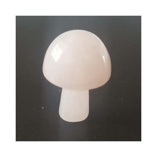 rose quartz mini mushroom