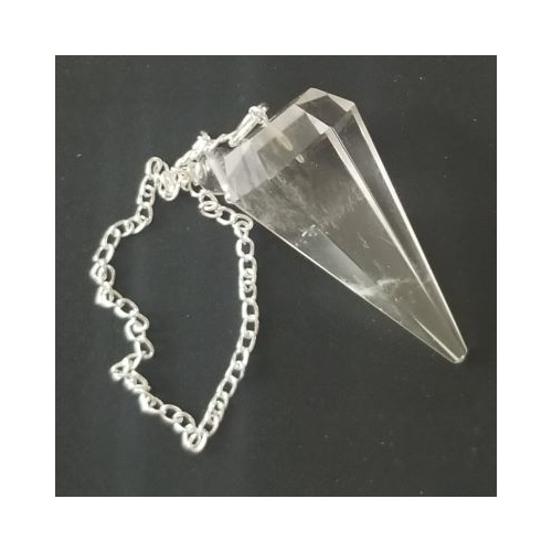 clear quartz pendulum