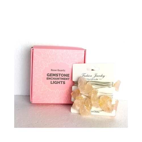 rose quartz crystal lights