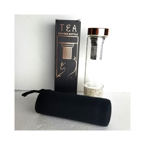 Clear quartz tea infuser jar