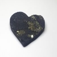 pyrite on basalt heart