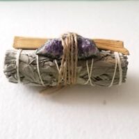 smudge palo santo and amethyst
