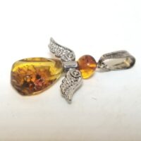 butterscotch amber angel pendant