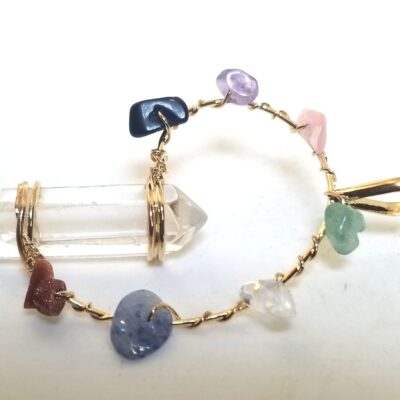 gold plated chakra pendant