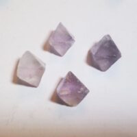 fluorite octahedra light mauve