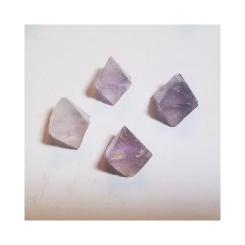 fluorite octahedra light mauve